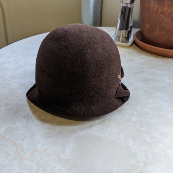 Brown Cloche Hat - Picture 5 of 5